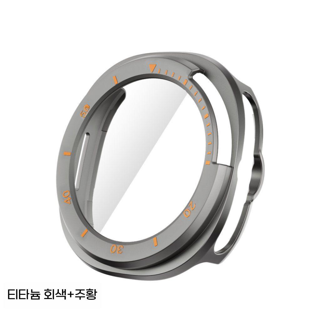 갤럭시워치8 클래식 케이스 템퍼린 액정 필름 액정 강화 유리 눈금 커버 - 상세 이미지 3