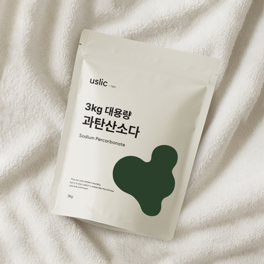 어슬릭 국내산 과탄산소다 살균표백 흰색옷 누런때 하얗게 세탁조 배수구청소 3kg, 1개 이미지 8