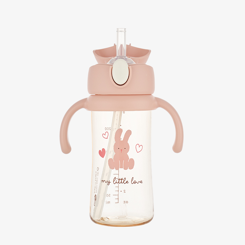 에디슨 리틀러브 PPSU 원터치 빨대컵 유아식기 자기주도 흘림방지 아기빨대컵 250ml