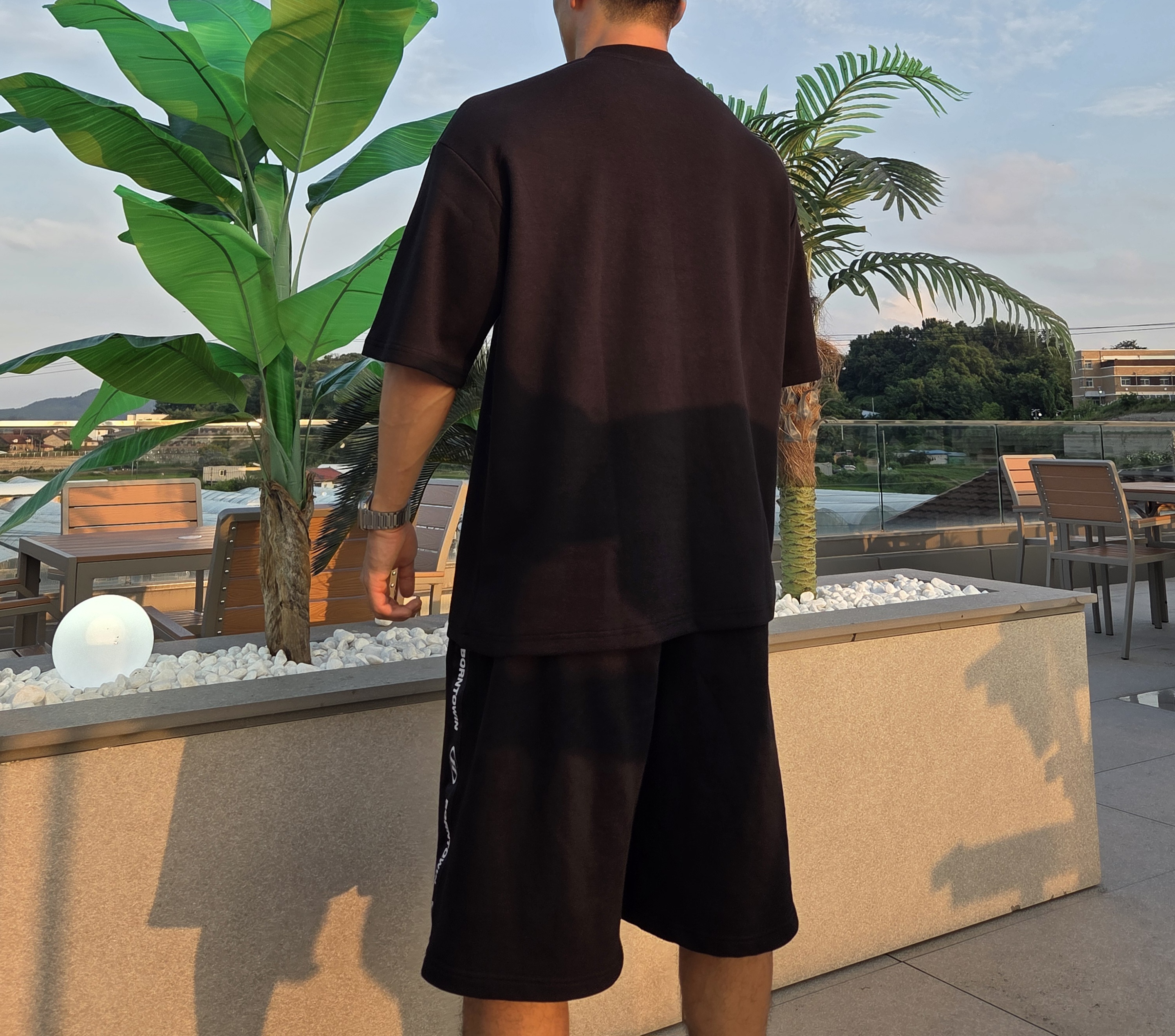 GMK basics 자체제작 국내산 16수(30수 투플라이) 목 안 늘어나면서 어깨 넓어 보이는 무지 반팔 티셔츠 - 상세 이미지 3