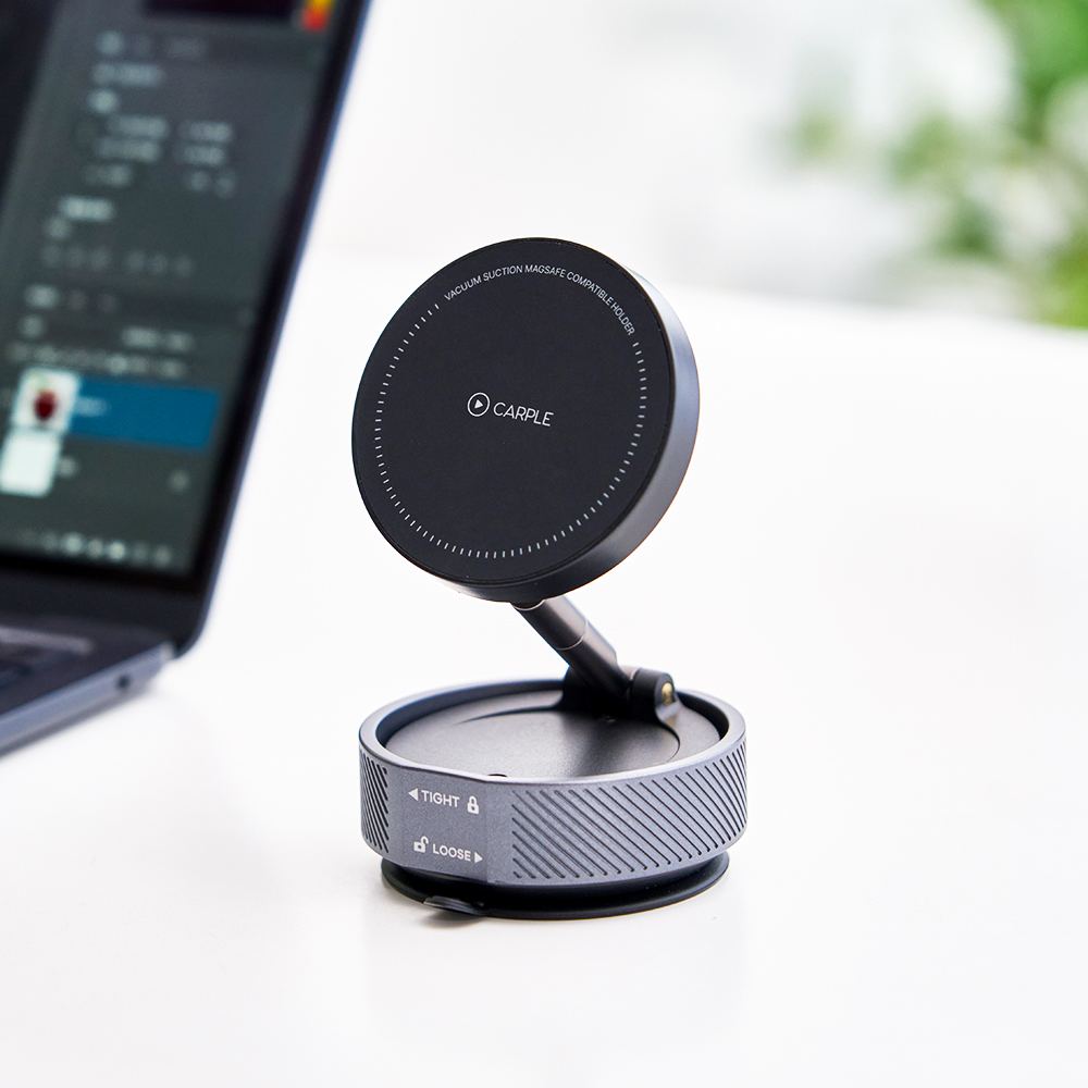 카플 더마운트 포터블 맥세이프 호환 거치대 차량용 초강력 진공 흡착형 핸드폰 마운트