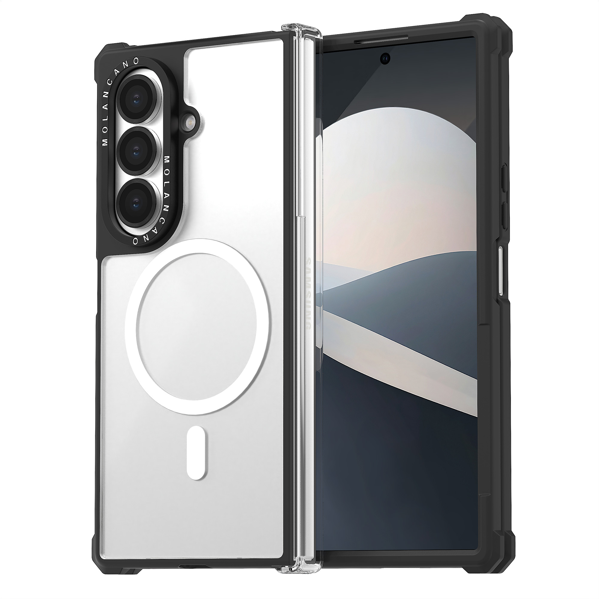 임팩트 제로 시그니처 맥세이프 범퍼 케이스 투명, 갤럭시Z 폴드7