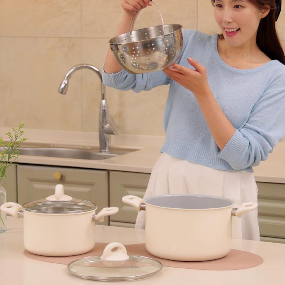 몬타 이지 냄비 물빠짐 흔들 스테인레스 채반 내장 인덕션겸용 양수냄비 - 상세 이미지 5