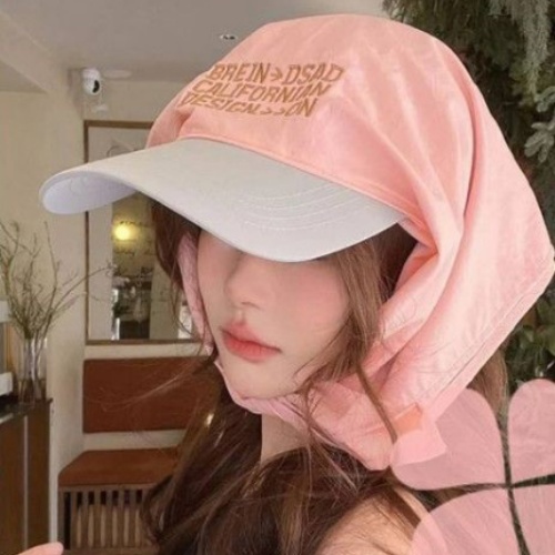 레터링 스카프볼캡 캡모자 두건 휴양지 기미가리는 모자 - 상세 이미지 5
