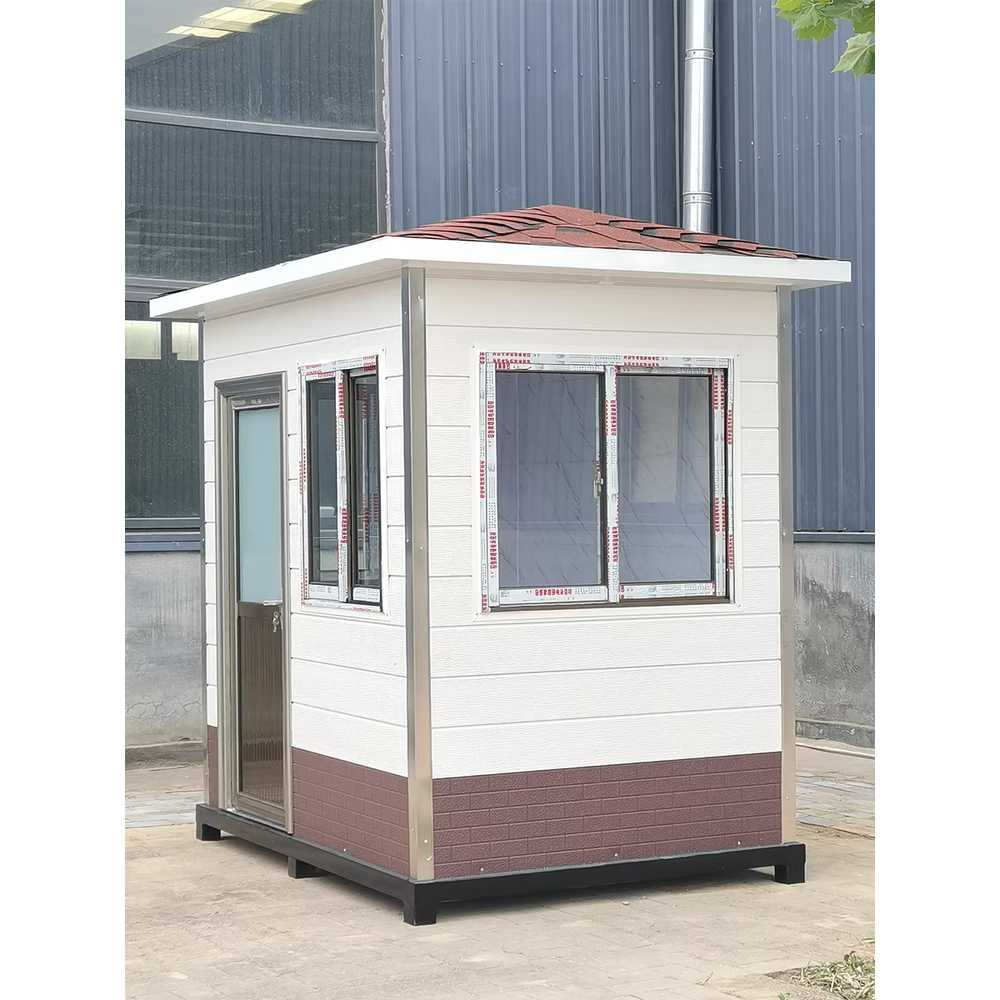 간이 경비 부스 건설 현장 학교 당직실 임시 휴게실 1.2x1.2 - 상세 이미지 4