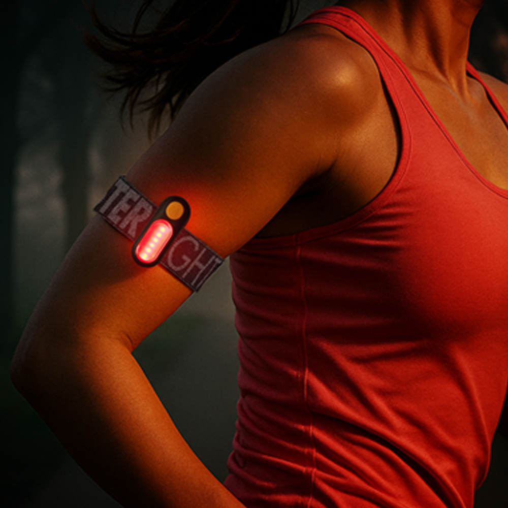 몬스터라이트 플리커 LED 암밴드 충전식 야간 러닝 라이트 후미등 낚시 랜턴