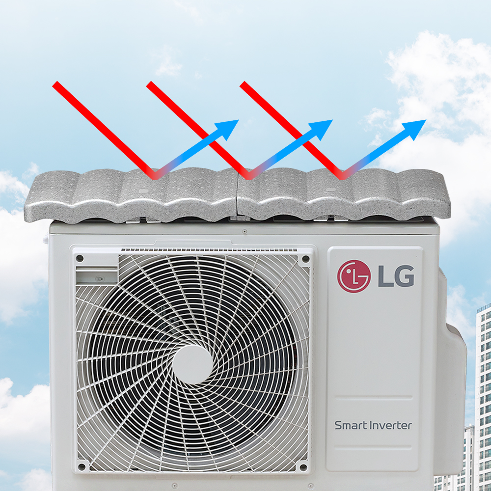 윈드비 에어컨 실외기 커버 덮개 가림막 삼성 LG 햇빛 열차단 가리개 절전 방수 보호 대형