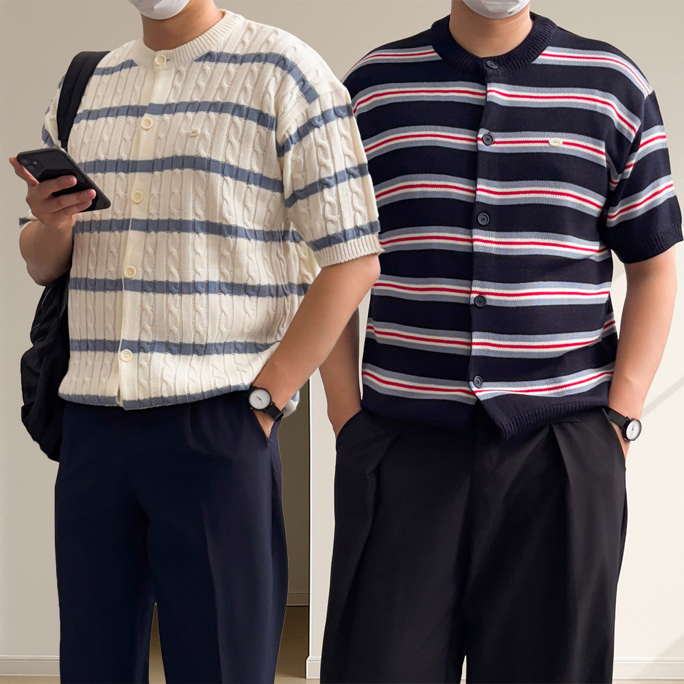 반팔가디건 남자여름가디건 5종 - 상세 이미지 5