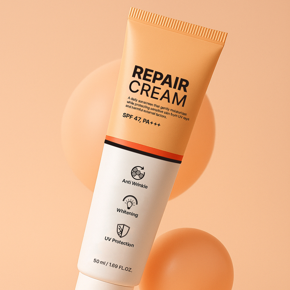 스펠라 리페어 선블럭 크림 50ml / 미백·주름개선·자외선 차단 삼중 기능성 / 엑토인 - 상품 이미지