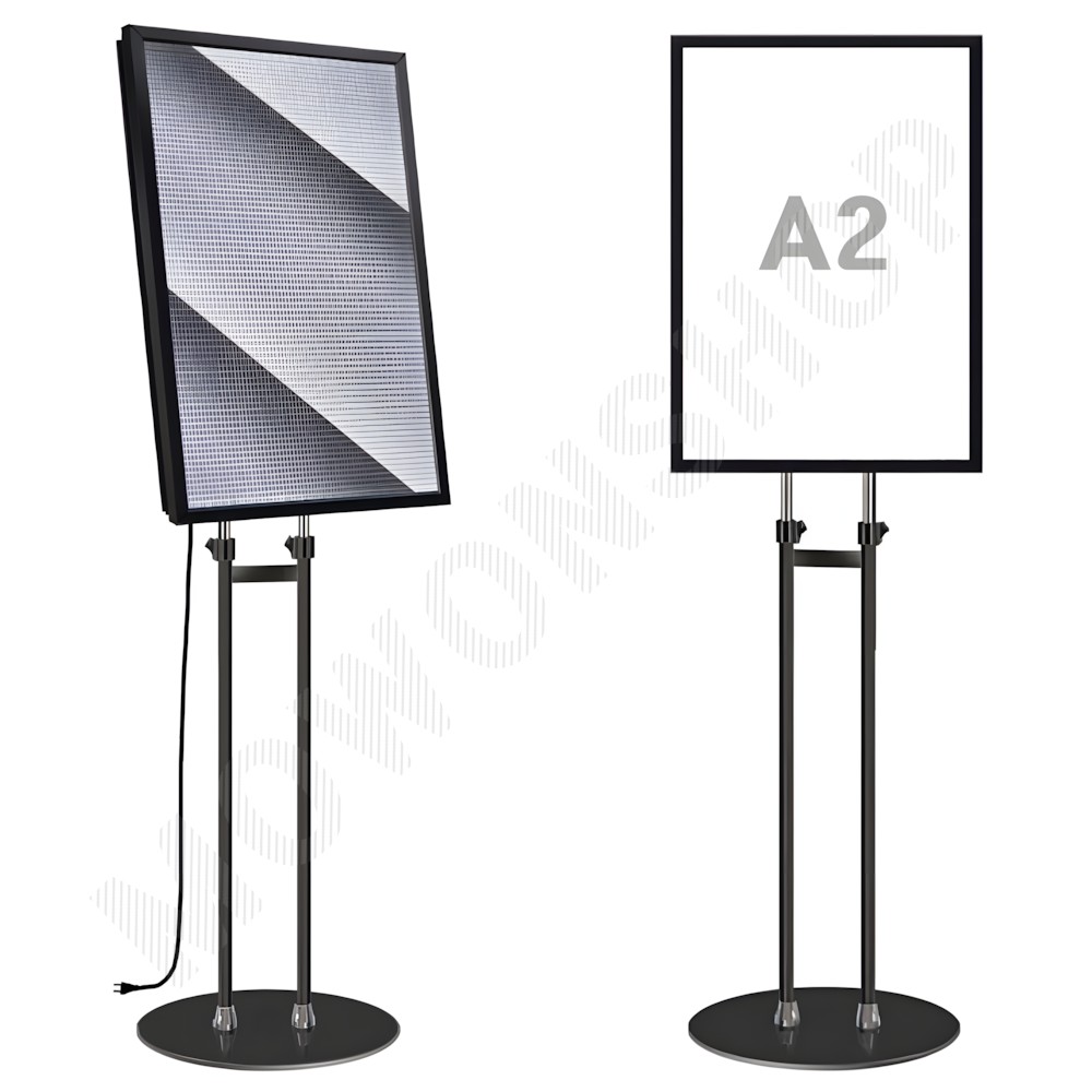 led POP 게시대 입간판 배너대 철제 실내 실외 스틸 배너 거치대 a2 - 상품 이미지