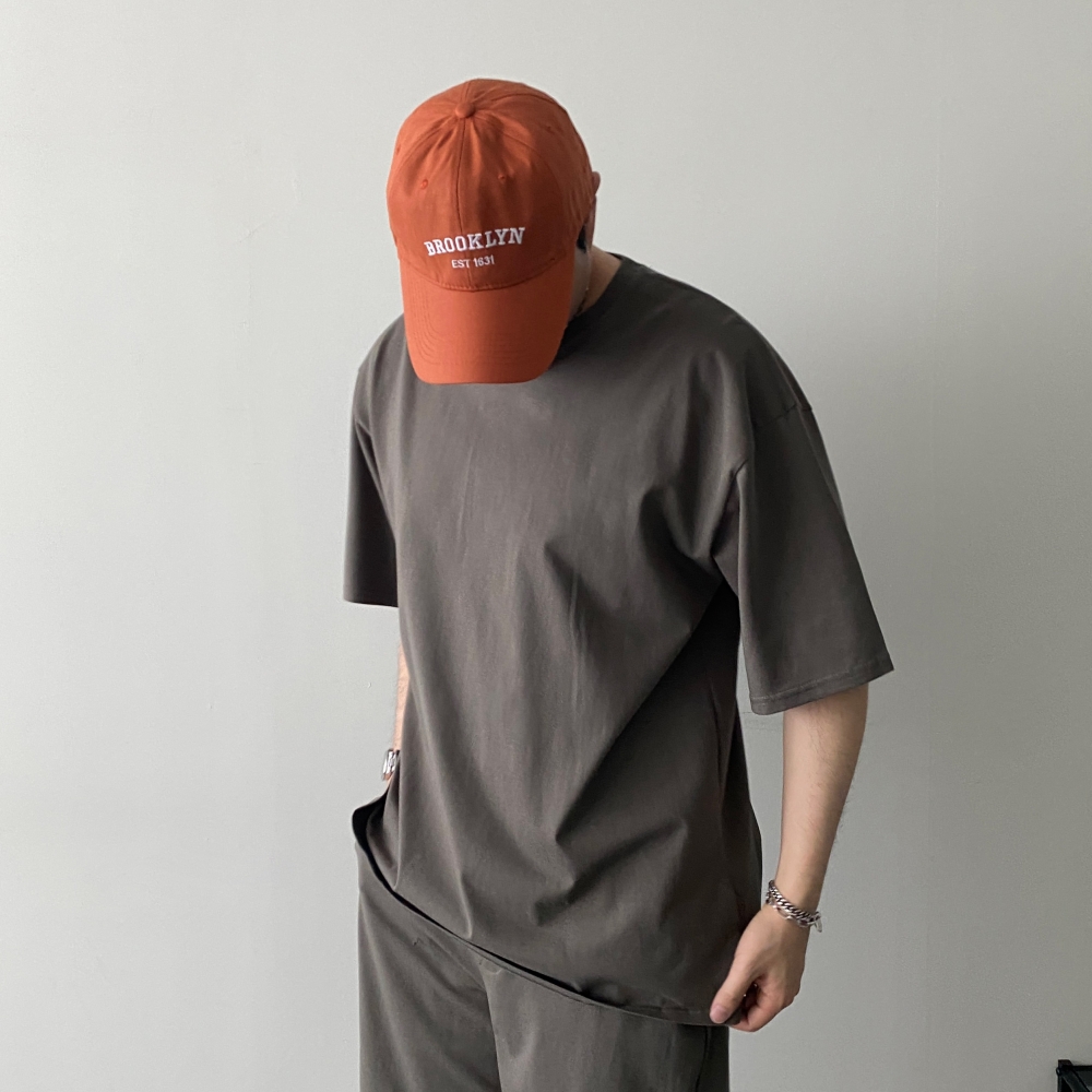 헬스 캡모자 볼캡 빈티지모자 운동 커플 브루클린 레터링 - 상세 이미지 4