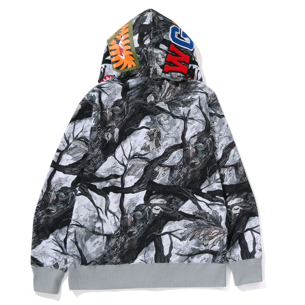 베이프 후드집업 TREE EDGE CAMO SHARK FULL ZIP HOODIE 1L80-115-002 - 상세 이미지 4