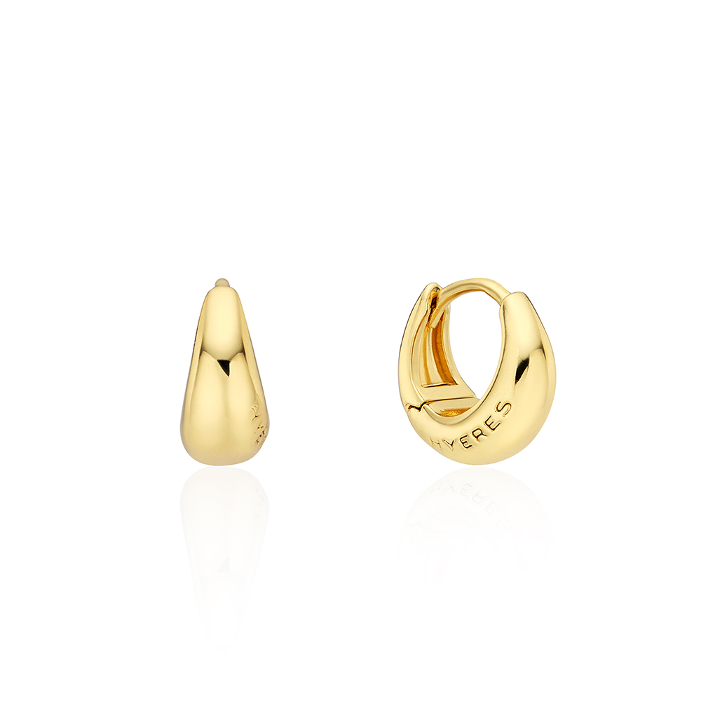 [바이이에르] Luna pebble one touch earrings S (Gold) BH6E45620YBXXX