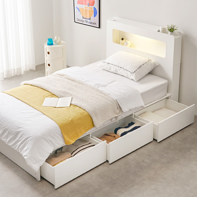 로에 서랍 수납침대 프레임 SS 베이직