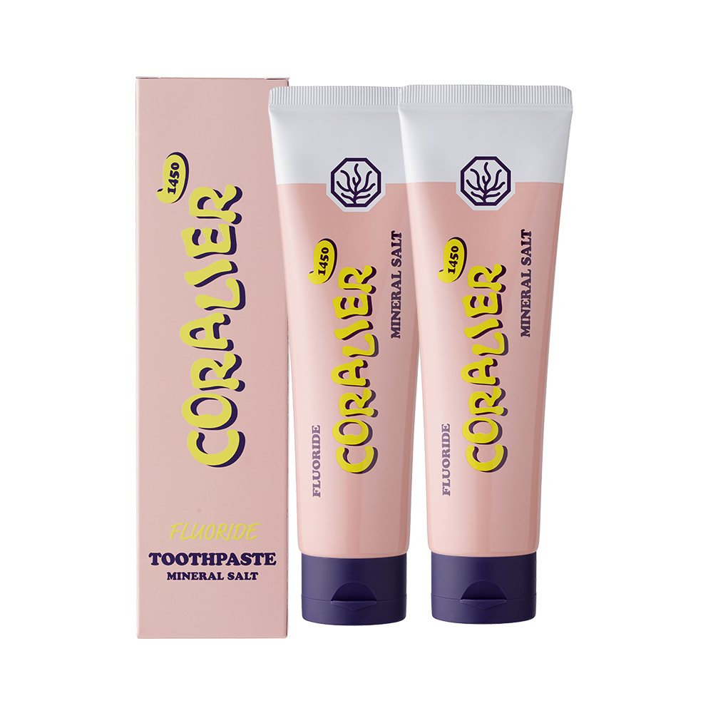 코랄리에 기능성 미백 고불소 잇몸케어 불소치약 180g 2개 - 상세 이미지 4