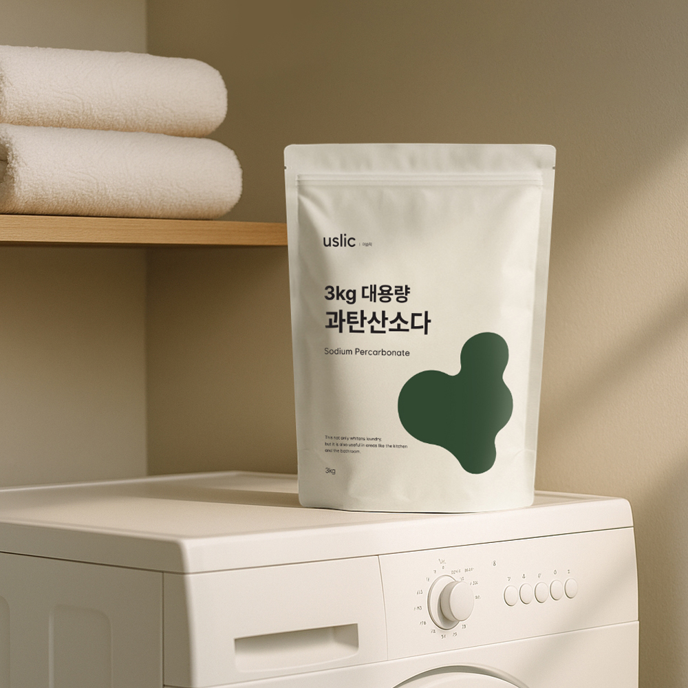 어슬릭 국내산 과탄산소다 살균표백 흰색옷 누런때 하얗게 세탁조 배수구청소 3kg, 1개 - 상세 이미지 3