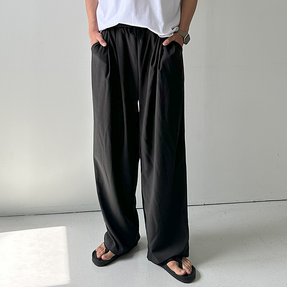 쿨 아이스 팬츠 남자 여름바지 남성 와이드팬츠 남자냉장고바지 - 상세 이미지 2