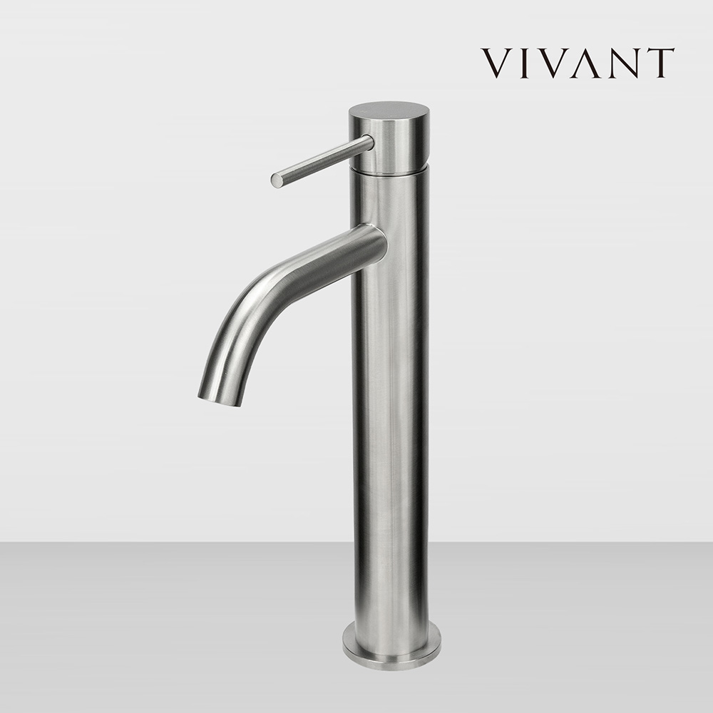 세면수전 VAR340L(MS) 탑볼세면대 고급욕실인테리어 무광실버 VIVANT 비반트 - 상품 이미지