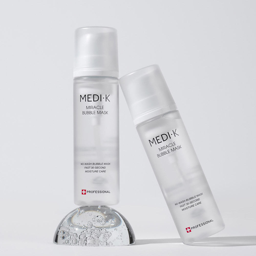 약국입점 메디케이 미라클버블팩 대용량 145ml 노워시 물광 수분광채 피부결케어 속건조 저자극 홈케어 - 상세 이미지 2