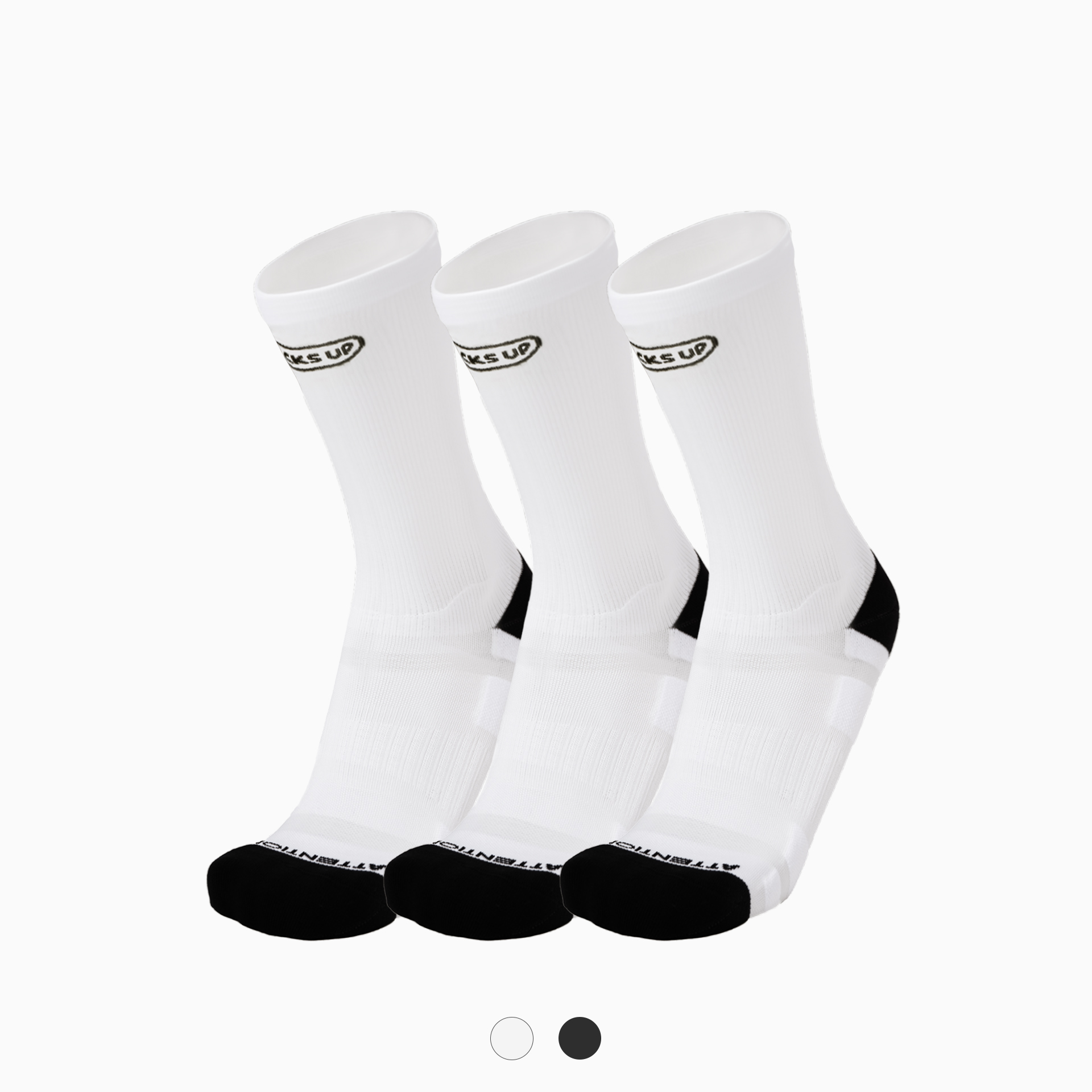 [삭스업] 어텐션 드라이 러닝 크루삭스 PRO 3PACK - 상품 이미지