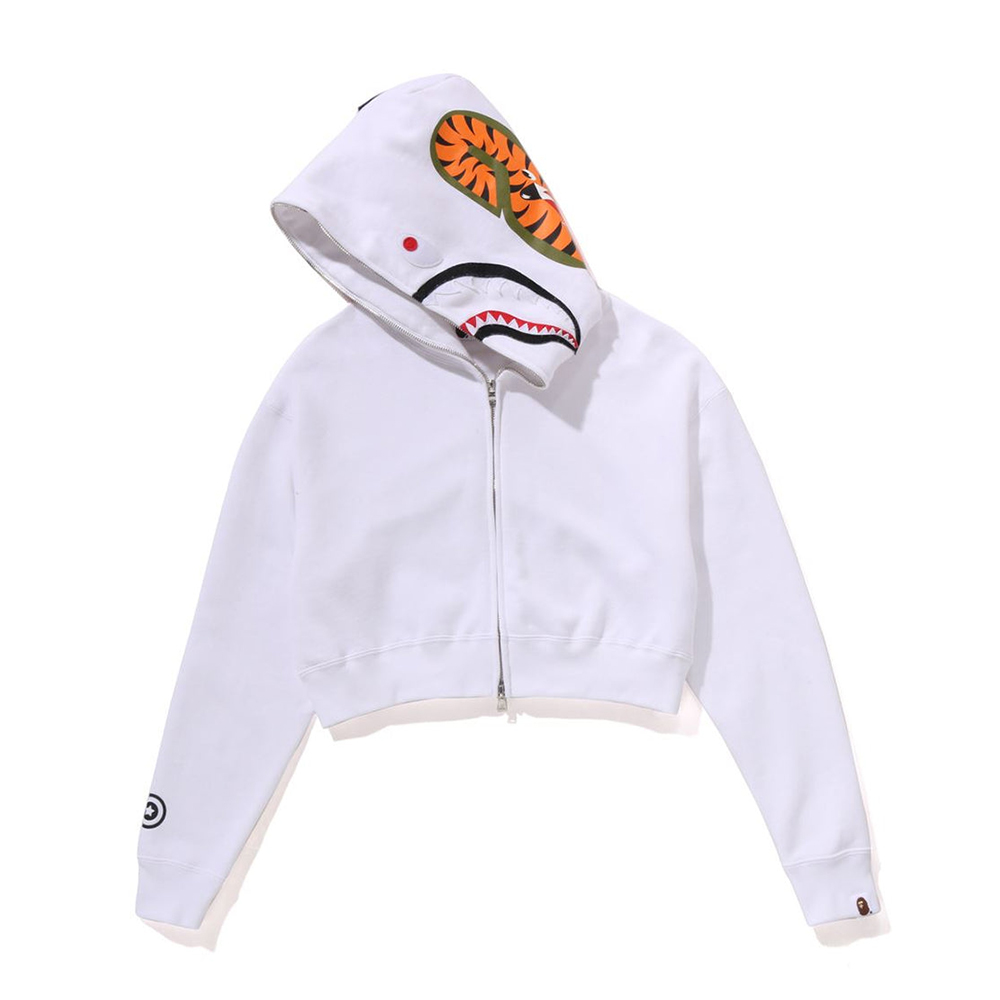 베이프 우먼즈 후드집업 SHARK CROPPED FULL ZIP HOODIE 1L80-215-011 - 상세 이미지 5