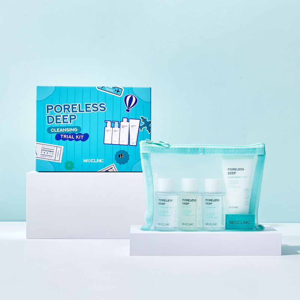 맥스클리닉 포어리스 딥 클렌징 트라이얼 KIT 4종+파우치 - 상세 이미지 2