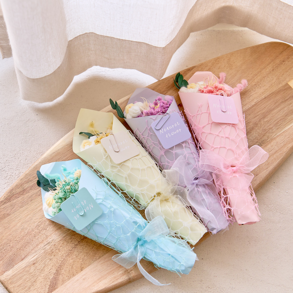 드라이플라워 프리저브드플라워 미니 꽃다발 선물 S사이즈 이미지 2