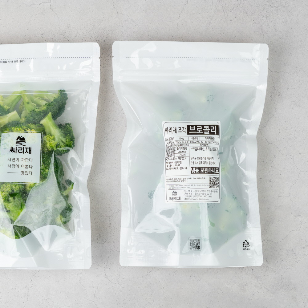 싸리재 손질한 조각 브로콜리 냉동 간편채소 바로먹는 400g, 3개 - 상세 이미지 4