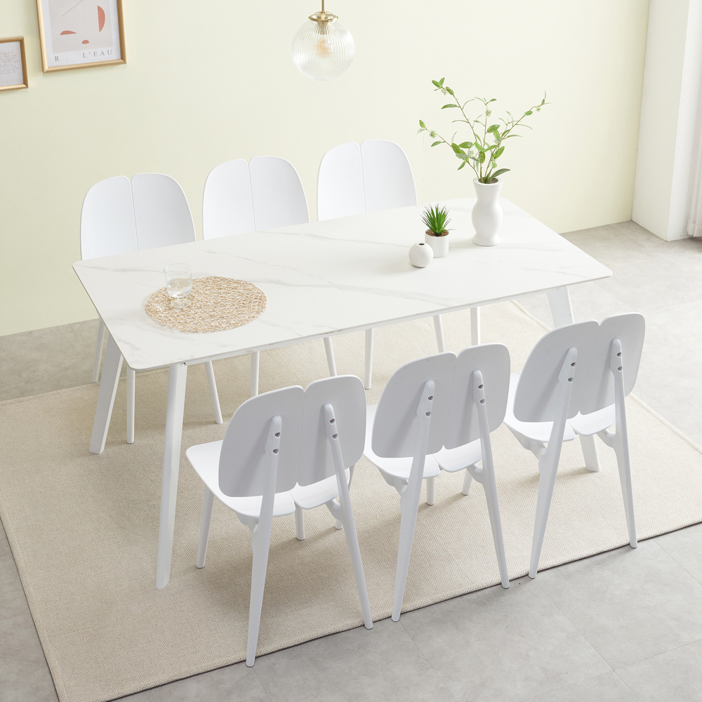 이프자인 포세린 세라믹 식탁 1600mm, 화이트 - 메인 이미지