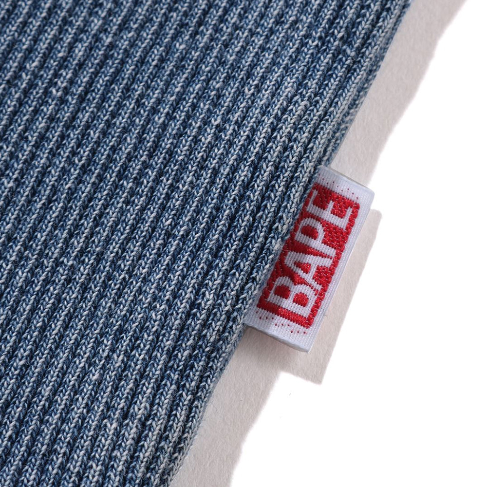 베이프 우먼즈 반팔티 INDIGO RIB TEE 1L80-209-002 - 상세 이미지 4