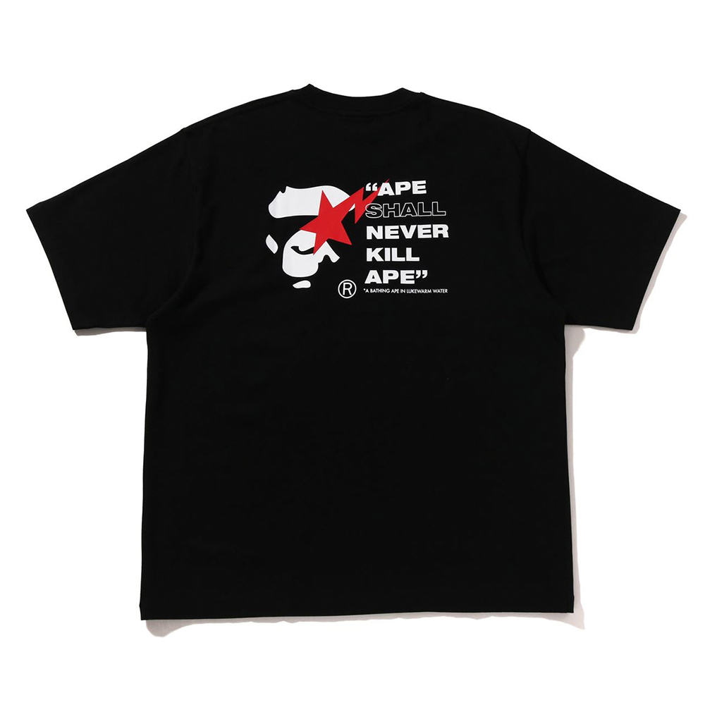 베이프 반팔티 STA APE FACE RELAXED FIT TEE 1L80-110-321 - 상세 이미지 3
