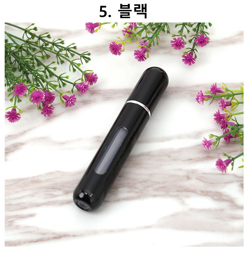로고인쇄 휴대용 향수 공병 투명 유리 스프레이 안개 분사 미스트 용기 리필 병 통 케이스 이미지 6