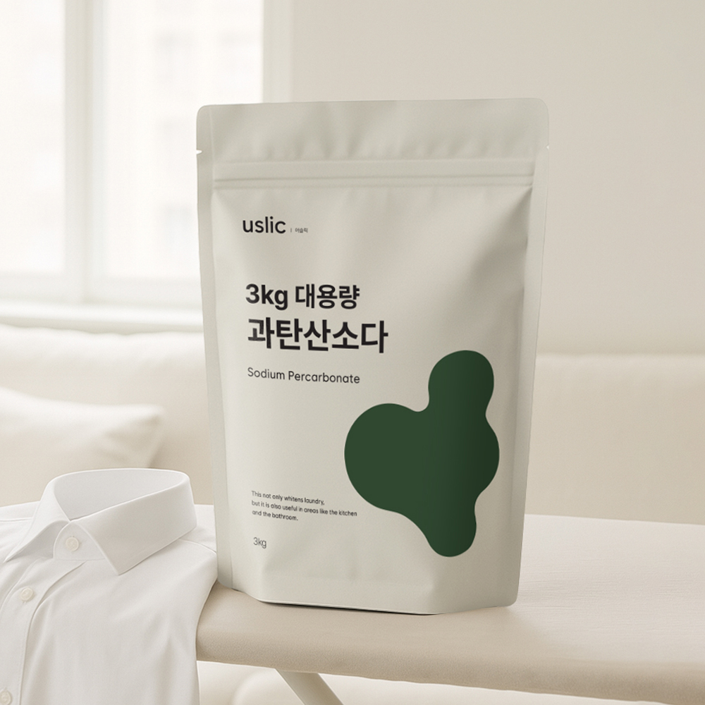 어슬릭 국내산 과탄산소다 살균표백 흰색옷 누런때 하얗게 세탁조 배수구청소 3kg, 1개 - 상세 이미지 2