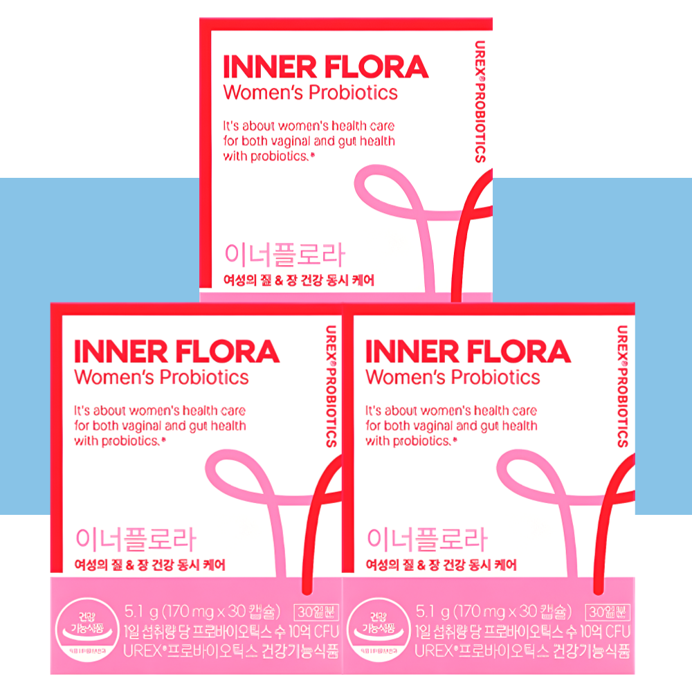 이너플로라 질유산균 뉴오리진 UREX 30캡슐X3박스 - 상품 이미지