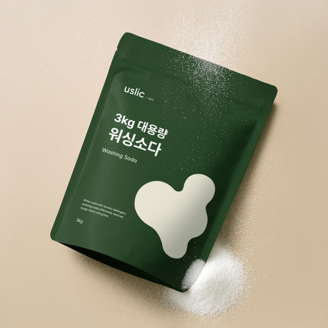 어슬릭 워싱소다 탄산소다 탄산나트륨 강알칼리세제 염기성 3kg, 3개
