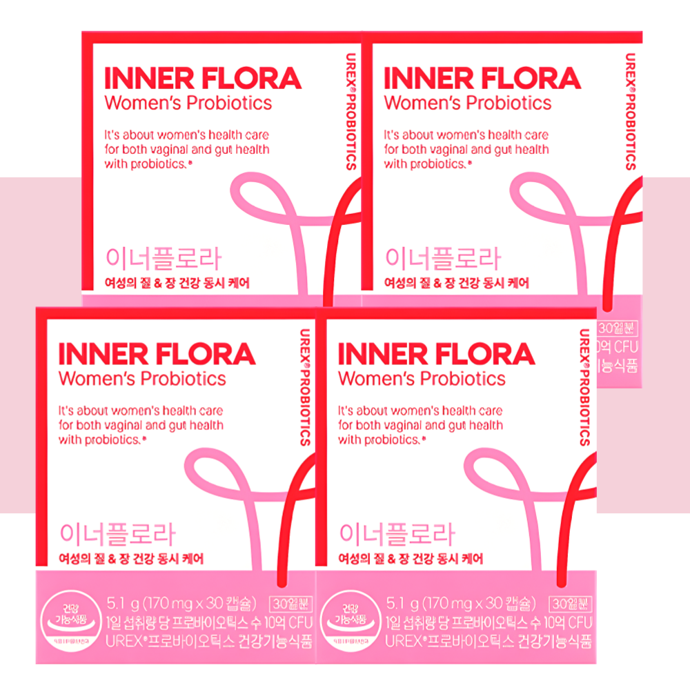 뉴오리진 이너 플로라 질유산균 UREX 30캡슐X4개