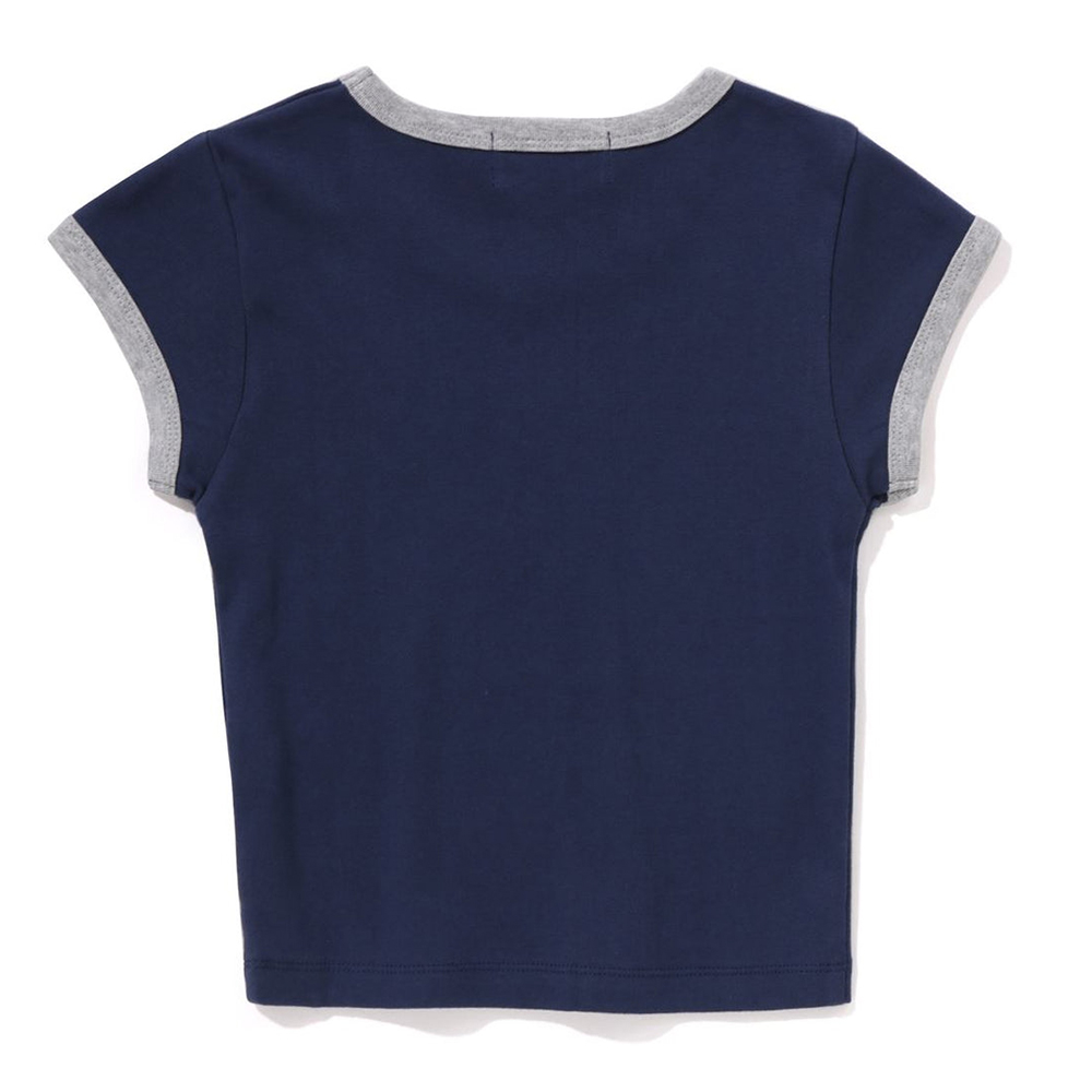 베이프 우먼즈 반팔티 COLLEGE CROPPED TRIM TEE 1L80-209-005 - 상세 이미지 5