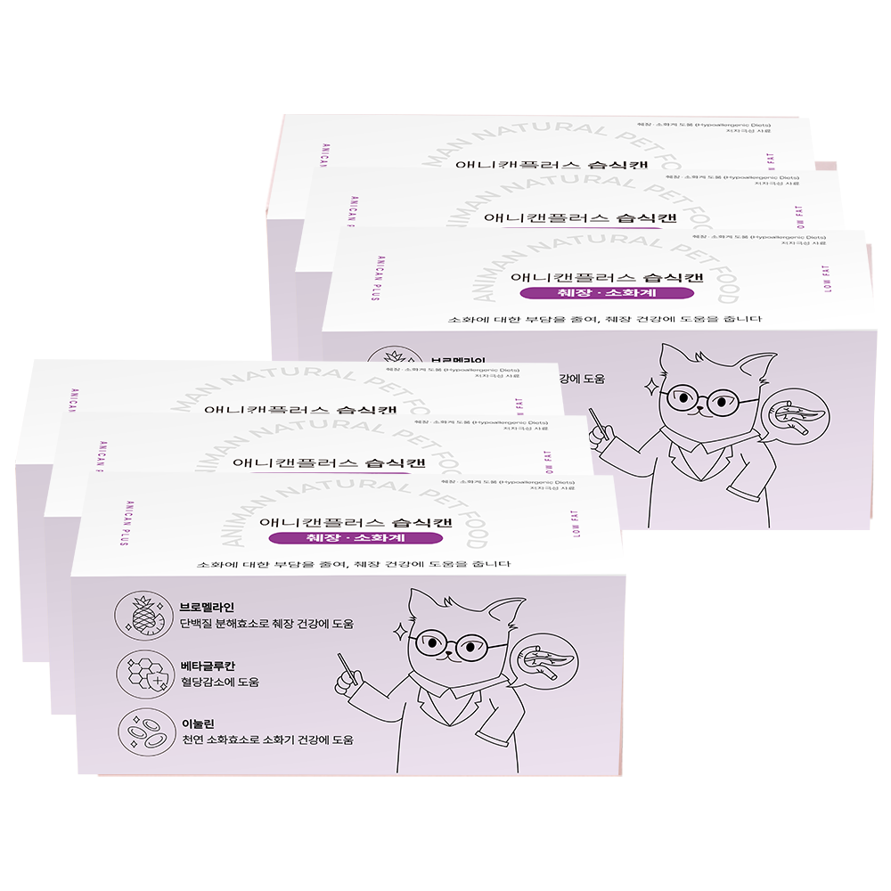 애니먼 애니캔 강아지 고양이 습식캔 처방식 췌장, 30g, 36개