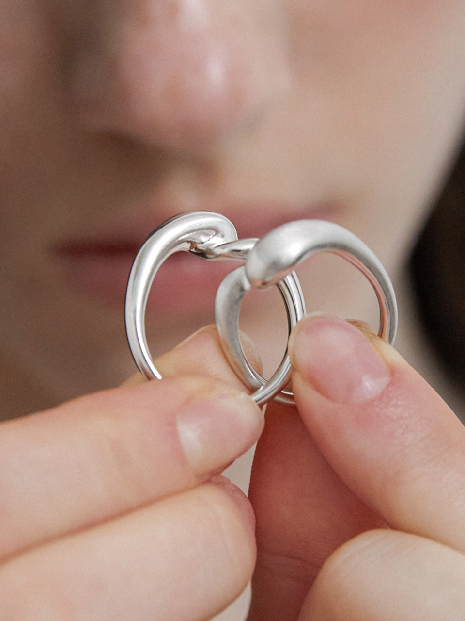 [바이이에르] Pairis ring (Matte silver) BH7R57764MB - 상세 이미지 2