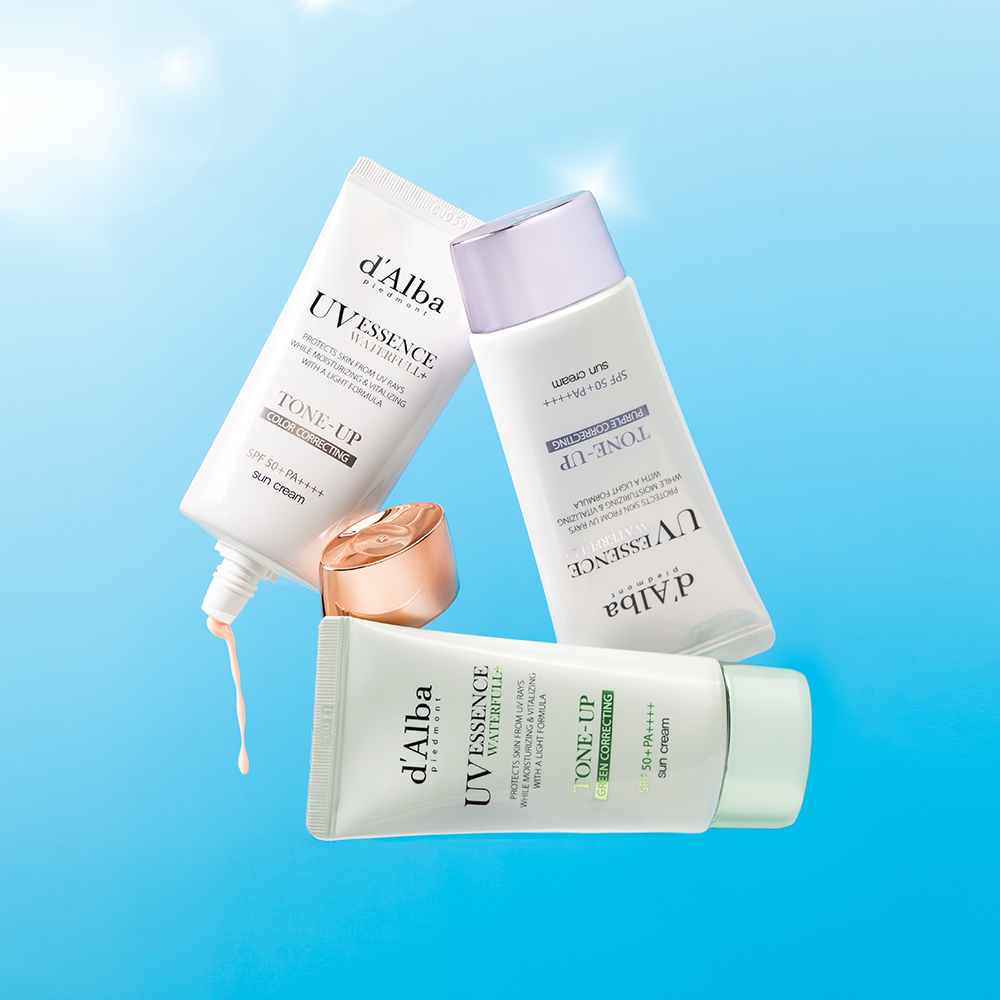 [톤업 3종 택2] 달바 비건 워터풀 핑크/퍼플/그린 톤업 선크림 50ml 3종 교차 세트 제품 이미지