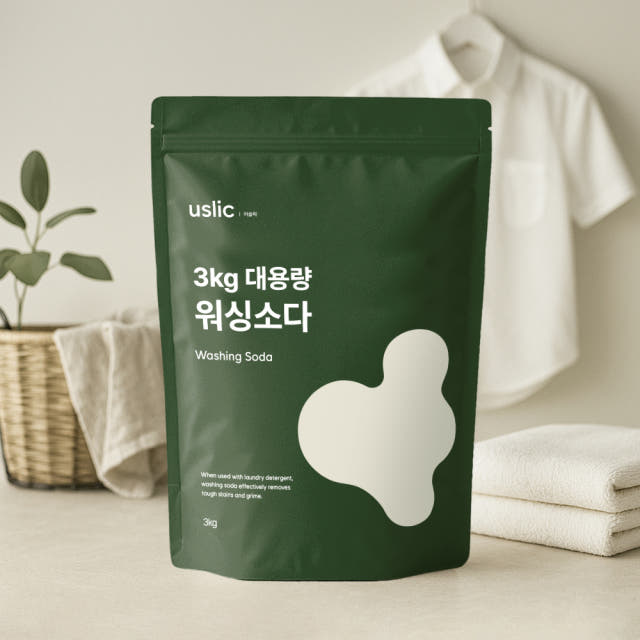 어슬릭 워싱소다 탄산소다 탄산나트륨 강알칼리세제 염기성 3kg, 3개