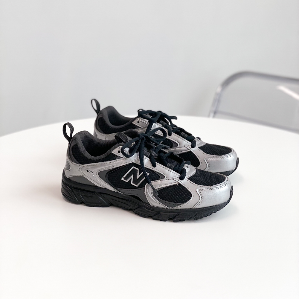 뉴발란스 408 블랙 메탈릭 실버