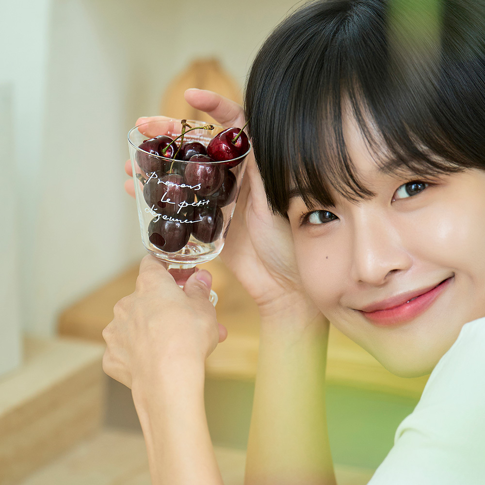 라세라미끄 클레어 레터링 유리 글라스 디저트 앞 접시 브런치 그릇 18cm - 상세 이미지 4