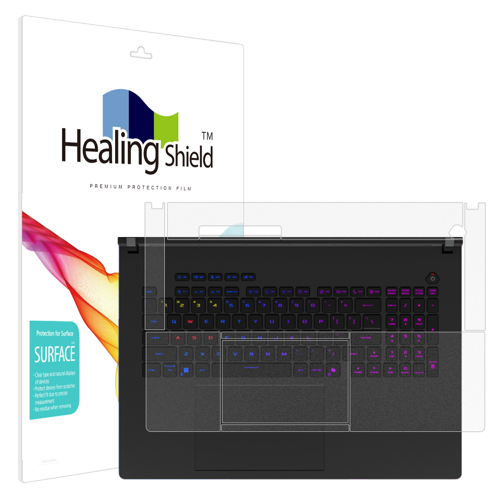 에이수스 ROG Strix SCAR G18 G835 2025 무광 팜레스트/터치패드 필름 2매 - 메인 이미지