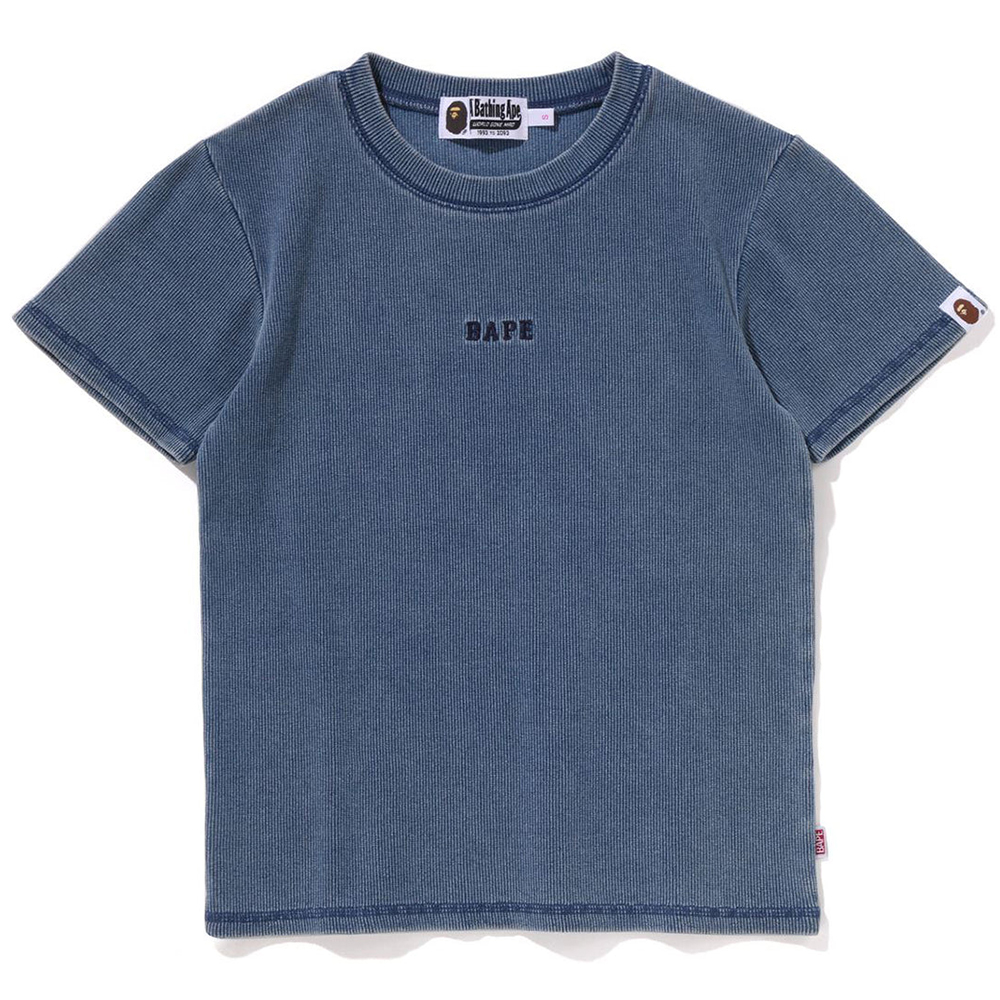 베이프 우먼즈 반팔티 INDIGO RIB TEE 1L80-209-002 - 상품 이미지