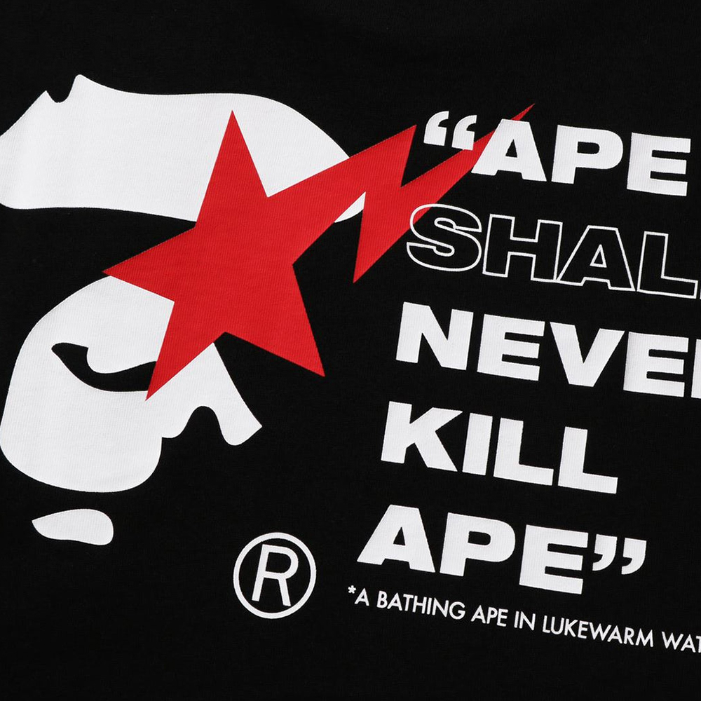 베이프 반팔티 STA APE FACE RELAXED FIT TEE 1L80-110-321 - 상세 이미지 5