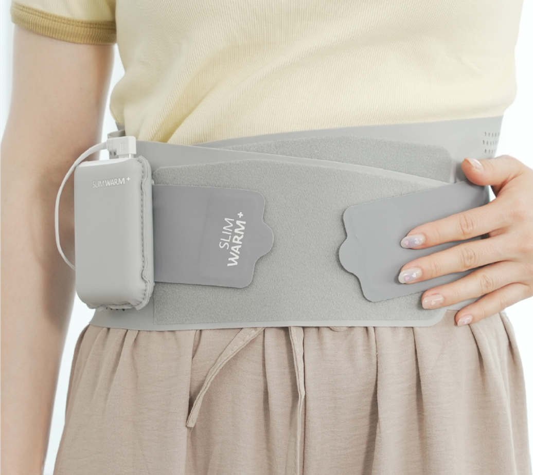 슬림웜 LED 허리찜질기 근적외선 복부 온열찜질기 원적외선 찜질