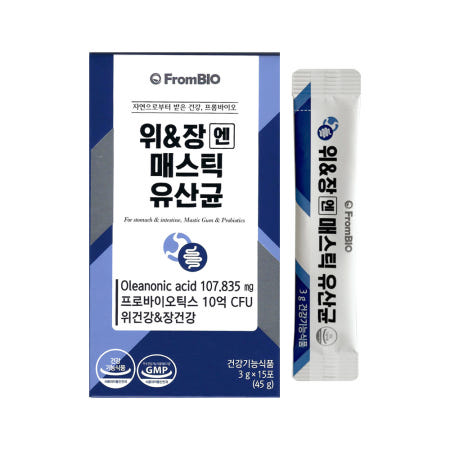 프롬바이오 위&장엔 매스틱 유산균 1개월 15포 1개