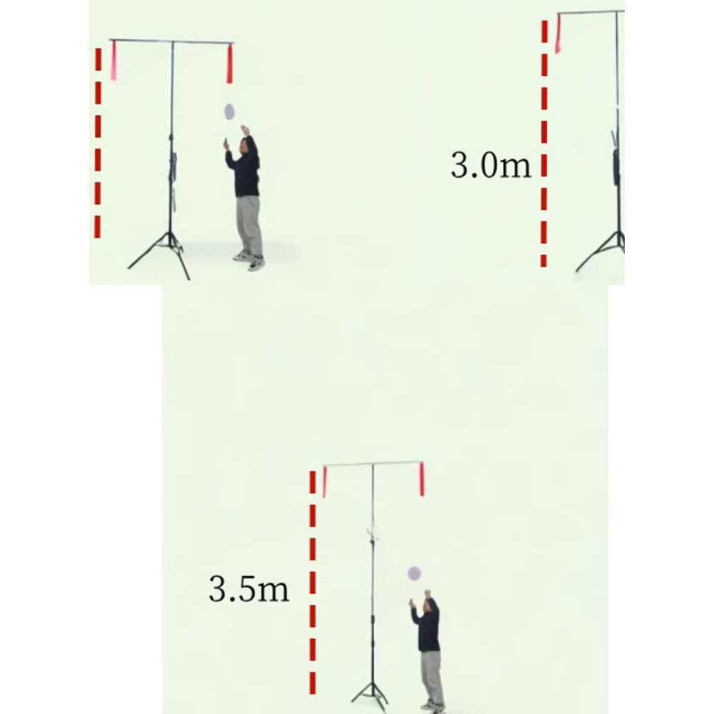 배드민턴 스윙 연습기 셔틀콕 스매싱 오버헤드 점프 2.6m 1인용(1.6m) - 상세 이미지 5