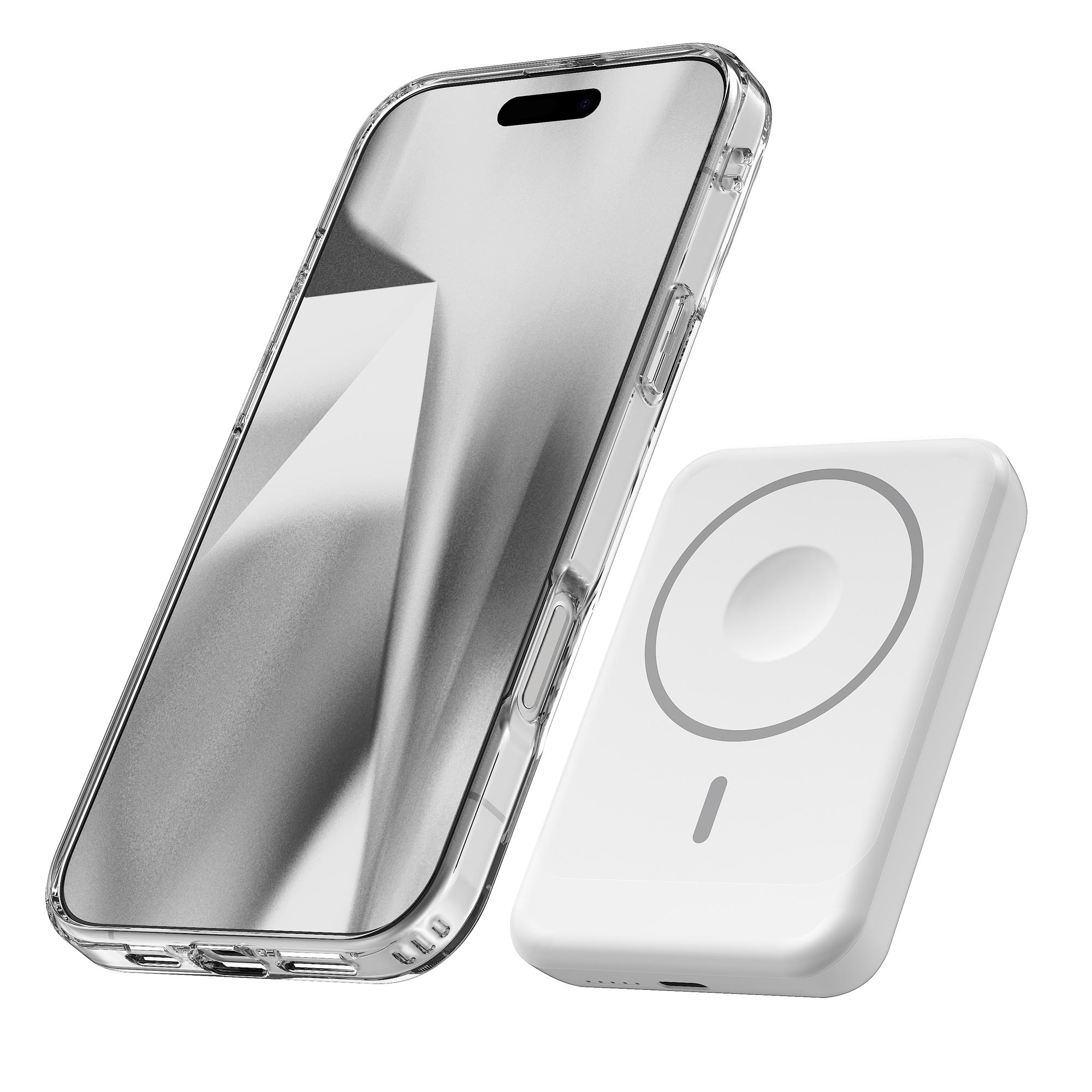고속 맥세이프 무선 충전 보조배터리 5000mAh 화이트 - 상세 이미지 2